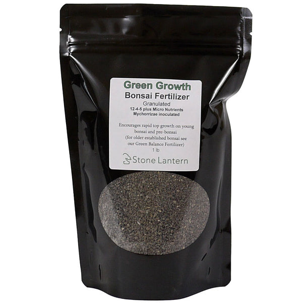 Green Growth Granulated Bonsai Fertilizer 1 lb bag Stone Lantern