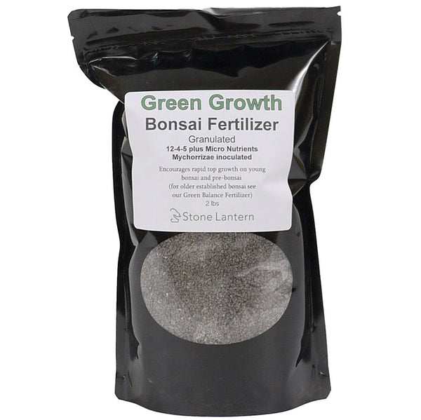 Green Growth Granulated Bonsai Fertilizer 2 lb bag Stone Lantern