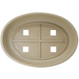 High Impact Oval Plastic Bonsai Pot with Feet - Tan
