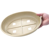 High Impact Oval Plastic Bonsai Pot with Feet - Tan