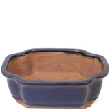 6.4" Lotus Blue Glazed Japanese Ceramic Pot PW43