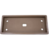 Long Low Rectangle Unglazed Brown Japanese Ceramic Pot PW54