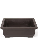 Small Rectangle Unglazed Brown Japanese Ceramic Pot PW61