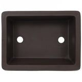 Small Rectangle Unglazed Brown Japanese Ceramic Pot PW61