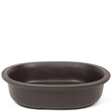 14" Deep Oval Unglazed Brown Ceramic Japanese Pot PW71