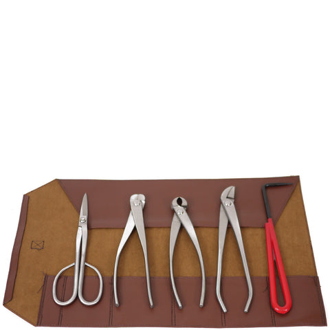 Five Piece Stainless Bonsai Tool Kit by Roshi Tools