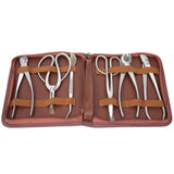 Six Piece Stainless Bonsai Tool Kit with Zippered Case