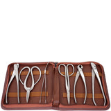 Six Piece Stainless Bonsai Tool Kit with Zippered Case