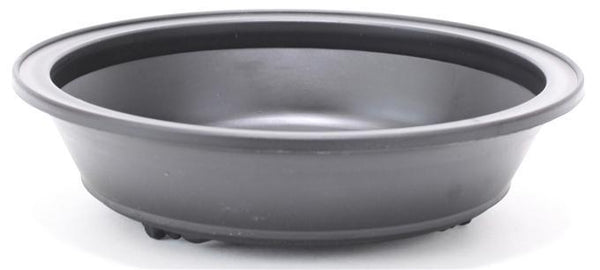 High Impact Oval Plastic Bonsai Pot with Feet - Tan