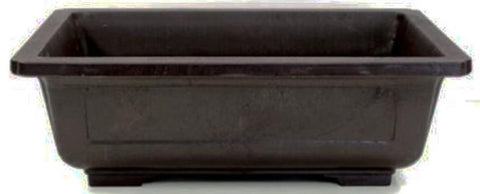 RECTANGULAR MICA BONSAI POT - 13 X 9 X 3.625