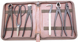 Handsome Simulated Leather Vinyl Bonsai Tool Case with Zipper