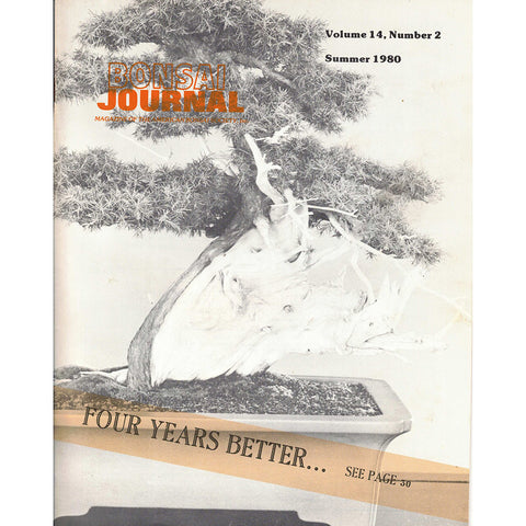 Bonsai - Journal of The American Bonsai Society - Summer 1980  - Limited Back Issues