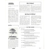 Bonsai - Journal of The American Bonsai Society - Summer 1980  - Limited Back Issues