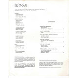 Bonsai - Journal of The American Bonsai Society - Summer 1986 - Limited Back Issues