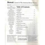 Bonsai - Journal of The American Bonsai Society - Summer 1997  - Limited Back Issues