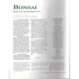 Bonsai - Journal of The American Bonsai Society - Summer 2003  - Limited Back Issues