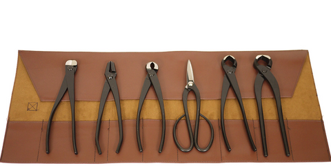 Roshi Set of 6 High Carbon Steel Bonsai Tools
