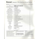 Bonsai - Journal of The American Bonsai Society - Spring 1997  - Limited Back Issues