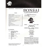 Bonsai Magazine - Bonsai Clubs International - September October 1992 - Limited Back Issues