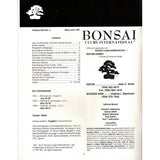 Bonsai Magazine - Bonsai Clubs International - May-June 1991 - Limited Back Issues