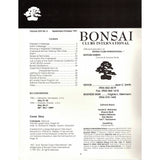 Bonsai Magazine - Bonsai Clubs International - Sept-Oct 1991 - Limited Back Issues