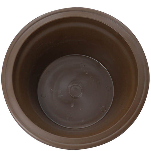 pots for bonsai plants online Deep Round Bonsai Tree Pot made of High Impact Plastic – Stone Lantern