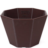 Riki Octagonal Semi-Cascade Bonsai Pot - 9" Brown