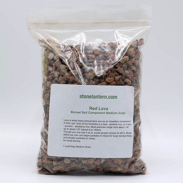 Red Lava Bonsai Tree Soil Component & Top Dressing. Lava is what most