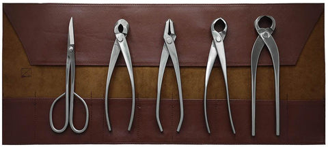 Five Piece Stainless Bonsai Tool Kit by Roshi Tools