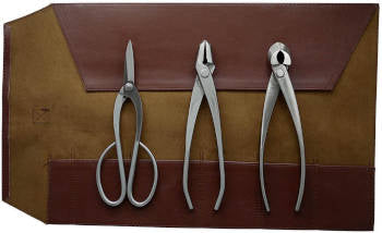 Three Piece Stainless Bonsai Tool Kit by Roshi Tools