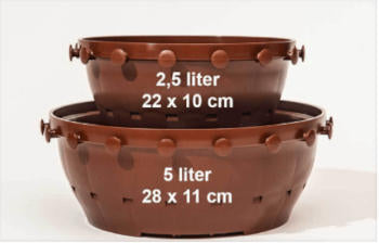 Small Tie Pots for Growing Bonsai - 10 Pack