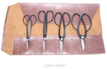 Roshi Set of 4 High Carbon Steel Bonsai Shears