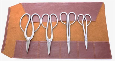 Stainless Steel Bonsai Shears by Roshi - Set of 4